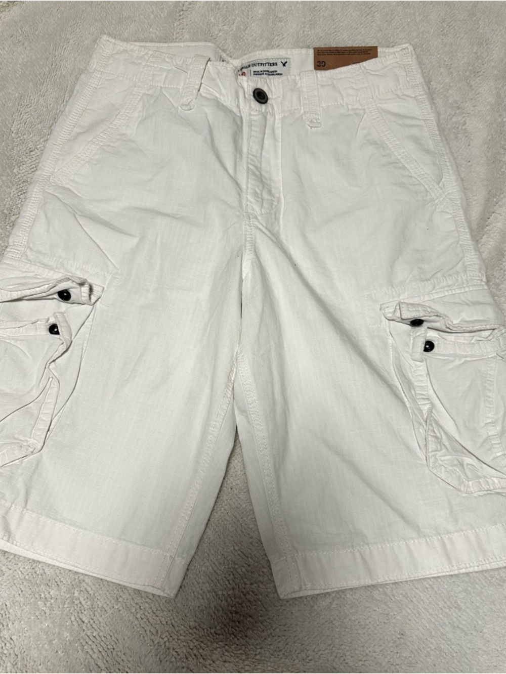 American Eagle Outfitters White Men's Cargo Shorts longboard